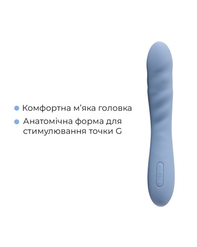 Смарт-вібратор з пульсацією Svakom Ava Neo Cornflower Blue, 15 режимів роботи, водонепроникний - Фото №6