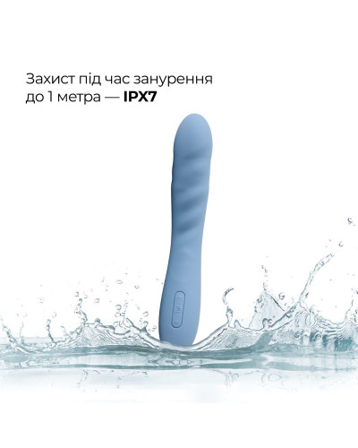 Смарт-вібратор з пульсацією Svakom Ava Neo Cornflower Blue, 15 режимів роботи, водонепроникний - Фото №8