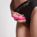 Насадка для страпона Strap-On-Me Dildo Plug Beads Framboise Metallic S - Фото №6