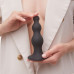 Насадка для страпона Strap-On-Me Dildo Plug Beads Black XL - Фото №6