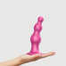 Насадка для страпона Strap-On-Me Dildo Plug Beads Framboise Metallic XL - Фото №2