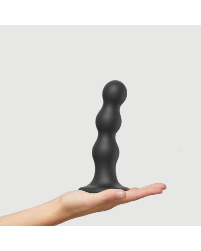 Насадка для страпона Strap-On-Me Dildo Plug Balls Black L - Фото №2