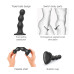 Насадка для страпона Strap-On-Me Dildo Plug Balls Black L - Фото №3