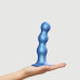 Насадка для страпона Strap-On-Me Dildo Plug Balls Blue Metallic L - Фото №2