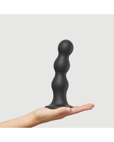 Насадка для страпона Strap-On-Me Dildo Plug Balls Black XL - Фото №2