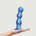 Насадка для страпона Strap-On-Me Dildo Plug Balls Blue Metallic XXL - Фото №2