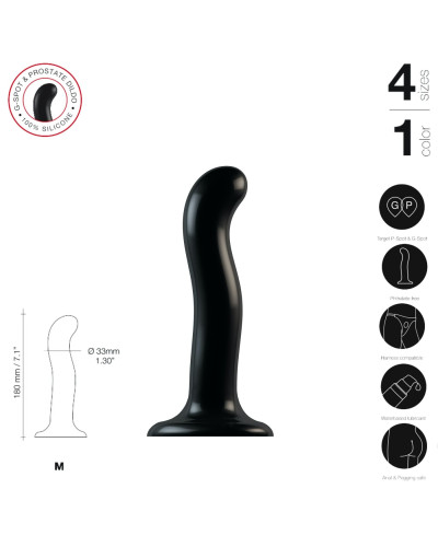 Насадка для страпона Strap-On-Me P&G-Spot Dildo, силикон, размер M - Фото №3