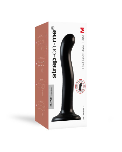 Насадка для страпона Strap-On-Me P&G-Spot Dildo, силикон, размер M - Фото №5