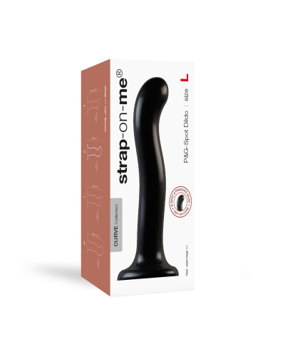 Насадка для страпона Strap-On-Me P&G-Spot Dildo, силикон, размер L - Фото №4