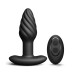 Анальная пробка с вибрацией и жемчужным массажем Dorcel Spin Plug, макс. диам. 3,8 см, пульт ДУ - Фото №1