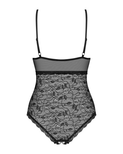 (SALE) Мереживне боді з доступом Obsessive 818-TED-1 teddy M/L, чорне - Фото №6