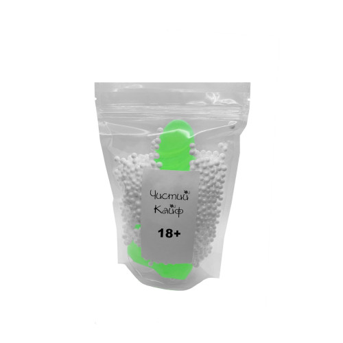 Крафтове мило-член із присоскою Чистий Кайф Green size M, натуральне