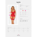 Комплект корсет та стрінги Obsessive Ingridia corset & thong XL/2XL, червоний - Фото №5