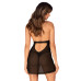 Пеньюар Obsessive Medilla chemise & thong XS/S - Фото №2