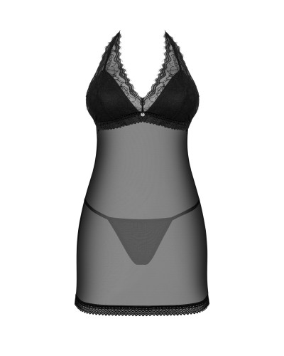 Пеньюар Obsessive Medilla chemise & thong XS/S - Фото №3
