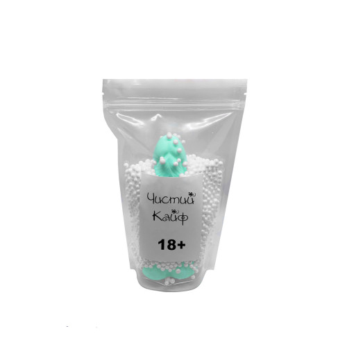 Крафтове мило-член із присоскою Чистий Кайф Turquoise size L, натуральне