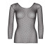 Сітчастий топ Leg Avenue Long Sleeves T-Shiets Black, One Size - Фото №3