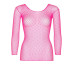 Сітчастий топ Leg Avenue Long Sleeves T-Shirts Neon Pink, One Size - Фото №3