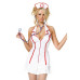 Еротичний костюм медсестри Leg Avenue Head Nurse M/L, сукня, аксесуар на голову, стетоскоп - Фото №2