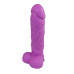Крафтовое мыло-член с присоской Чистый Кайф Violet size L натуральное - Фото №1