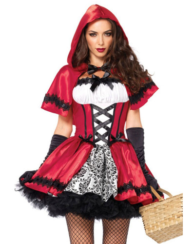 Еротичний костюм Червоної шапочки Leg Avenue Gothic Red Riding Hood M, сукня, накидка - Фото №1