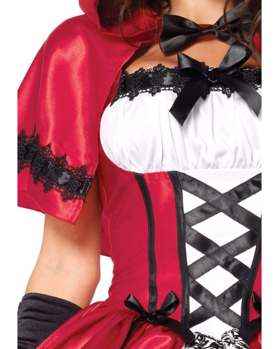 Еротичний костюм Червоної шапочки Leg Avenue Gothic Red Riding Hood M, сукня, накидка - Фото №3