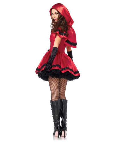 Еротичний костюм Червоної шапочки Leg Avenue Gothic Red Riding Hood M, сукня, накидка - Фото №8