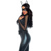 Эротический костюм супергероя-кошечки Leg Avenue Wicked Kitty M, комбинезон, пояс, маска, ушки - Фото №4