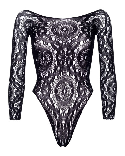 Эротическое боди-бодистокинг Leg Avenue Snap crotch thong back teddy Black M/L - Фото №3