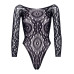 Эротическое боди-бодистокинг Leg Avenue Snap crotch thong back teddy Black M/L - Фото №3