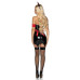 Вініловий костюм медсестри Leg Avenue Vinyl Naughty Nurse XL, сукня, фартух, повязки - Фото №2