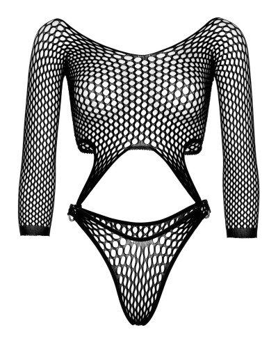 Эротическое боди Leg Avenue Top bodysuit with thong back Black - Фото №3