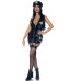 Виниловый костюм полицейской Leg Avenue Vinyl Naughty Cop Black S, платье, фуражка, наручники - Фото №4