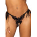 Еротичний комплект з відкритою чашкою Leg Avenue Open cup bra and pearl panty One Size Black - Фото №5