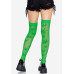 Панчохи з малюнком Leg Avenue 420 Net thigh highs Green - Фото №2