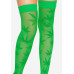 Панчохи з малюнком Leg Avenue 420 Net thigh highs Green - Фото №3