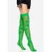 Панчохи з малюнком Leg Avenue 420 Net thigh highs Green - Фото №5