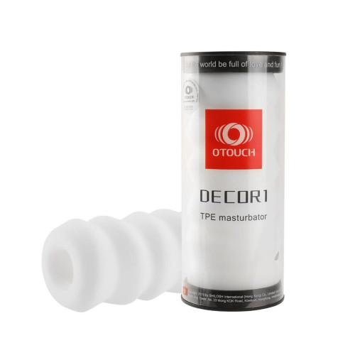 Мастурбатор Otouch DECOR 1-D, ефект всмоктування, реберця-кільця, звужений діаметр