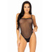Еротичне боді Leg Avenue Cami bodysuit with thong Black XL, на бретелях - Фото №1