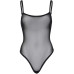 Еротичне боді Leg Avenue Cami bodysuit with thong Black XL, на бретелях - Фото №3