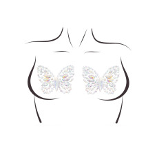 Пестис-метелики з кристалів Leg Avenue Chrysallis nipple sticker, наліпки, світяться у темряві