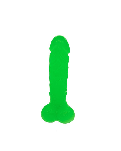 Крафтове мило-член із присоскою Чистий Кайф Green size L, натуральне - Фото №3