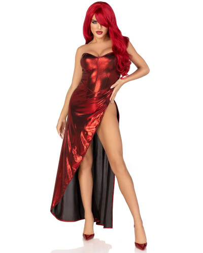 Эротическое платье Leg Avenue Shimmer bodysuit with skirt S - Фото №3