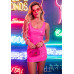 Вінілова мінісукня Leg Avenue Pink vinyl mini dress S, рожева - Фото №3