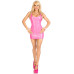 Вінілова мінісукня Leg Avenue Pink vinyl mini dress S, рожева - Фото №6