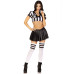 Костюм рефери Leg Avenue Time Out Referee S, кроп-топ, юбка, свисток - Фото №5