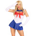 Эротический костюм Сейлор Мун Leg Avenue Sexy Sailor M, платье, перчатки, бант - Фото №1