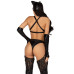Еротичний костюм кішечки-пані Leg Avenue Mistress Kitty L, рукавички, комбінезон, маска - Фото №2