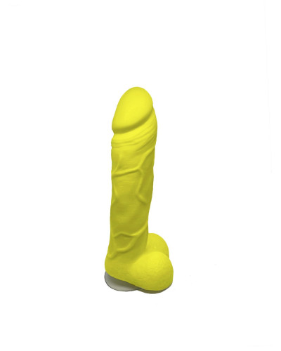 Крафтове мило-член із присоскою Чистий Кайф Yellow size L, натуральне - Фото №1