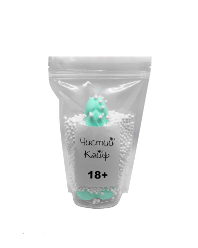 Крафтове мило-член із присоскою Чистий Кайф Turquoise size L, натуральне - Фото №4